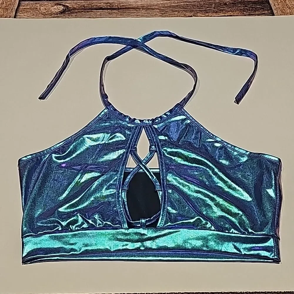 Mermaid costume halter top size large